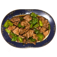 Ternera con pimiento verde